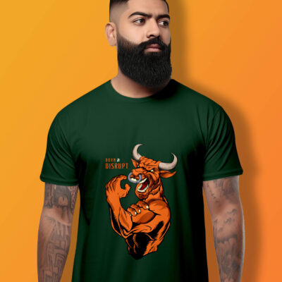 Bull T-Shirt (Bottle Green)