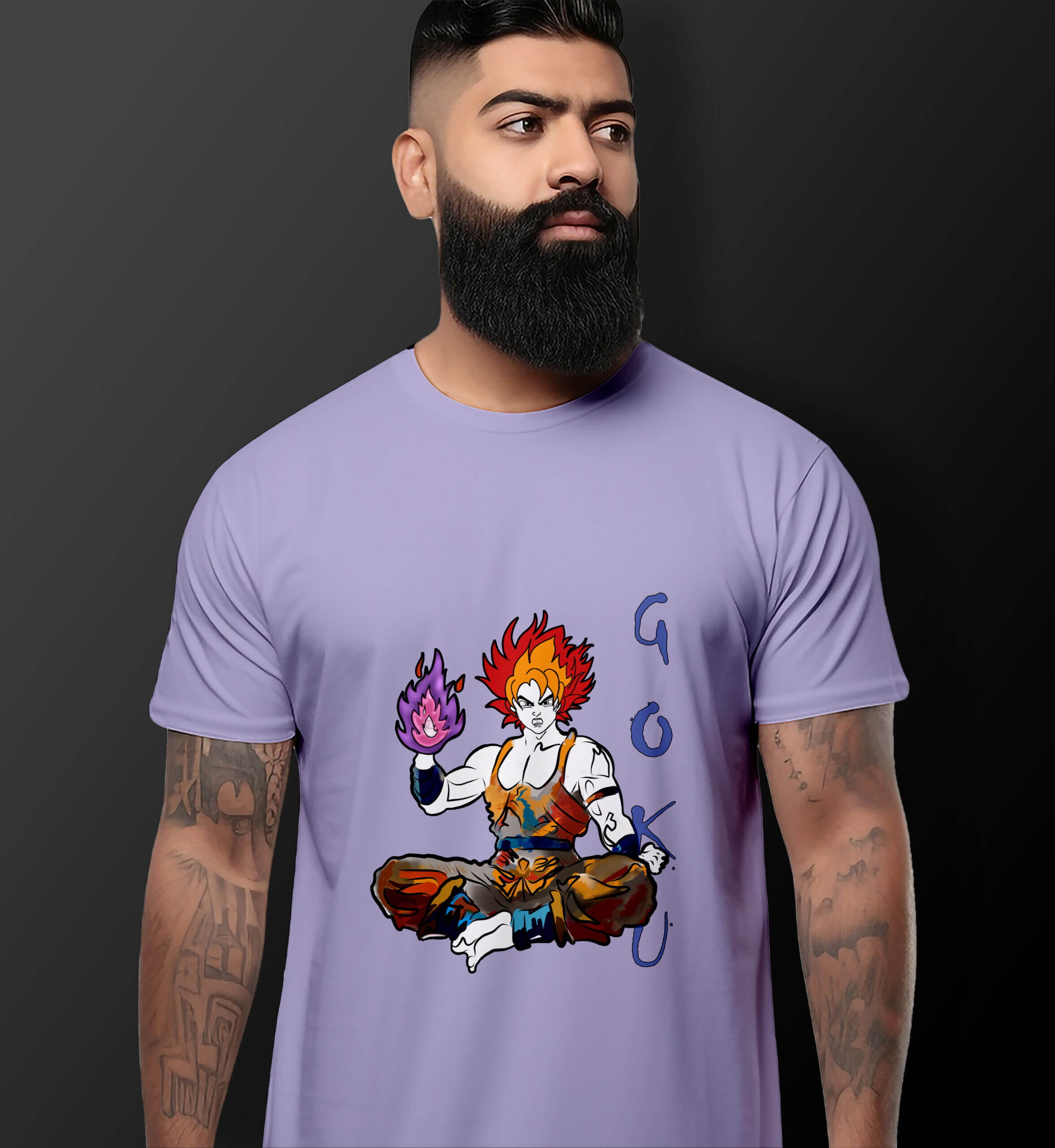 Goku T-Shirt in India (Lavender)