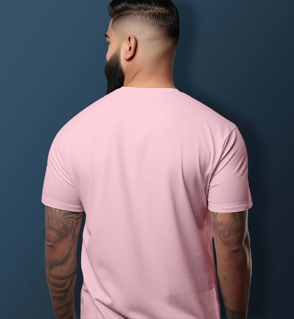 Goku Print T-Shirt (Light Baby Pink) - Image 2