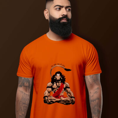 Hanuman Ji T-Shirt (Orange)