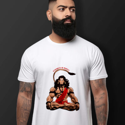 Lord Hanuman T-Shirts (White)