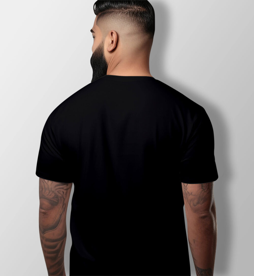 Gym Printed T-Shirt (Black) - Image 2