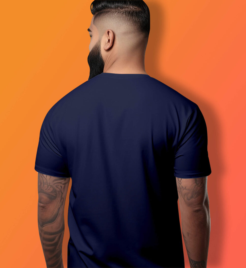 Gym Printed T-Shirt (Navy Blue) - Image 2