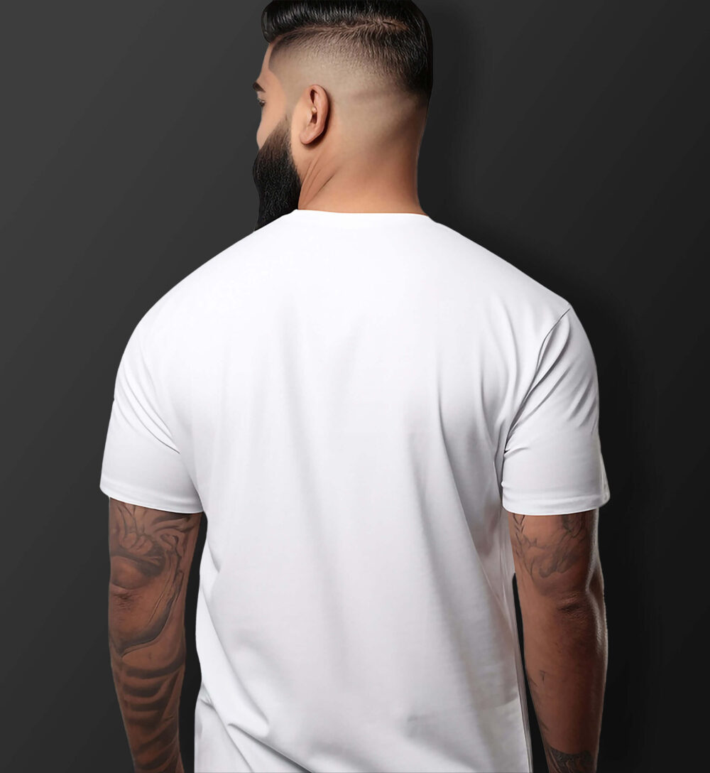 Gym Printed T-Shirt (White) - Image 2