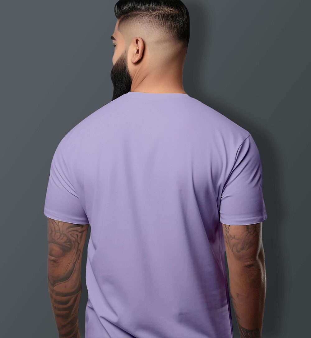 Hanuman Ji Printed T-Shirt (Lavender) - Image 2