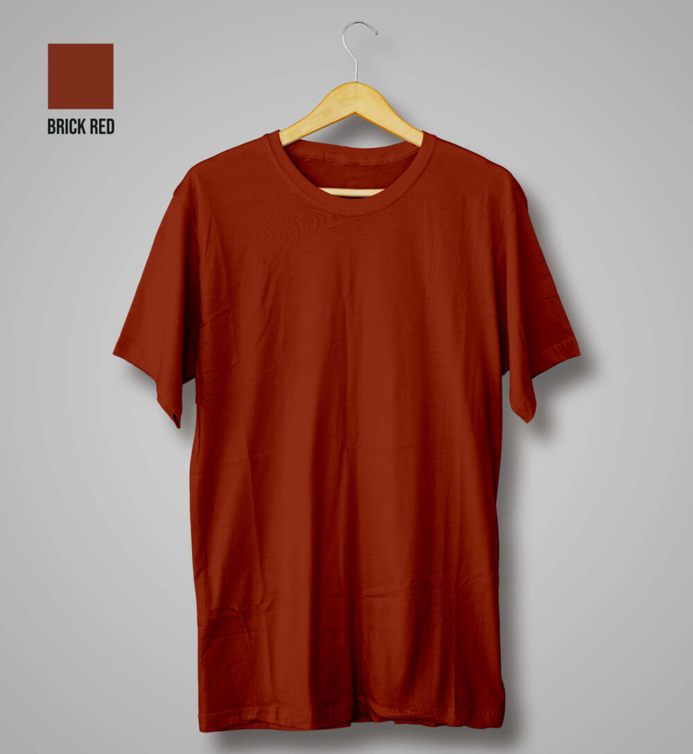 Plain Red T-Shirt (Brick Red)