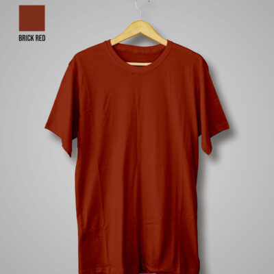 Plain Red T-Shirt (Brick Red)