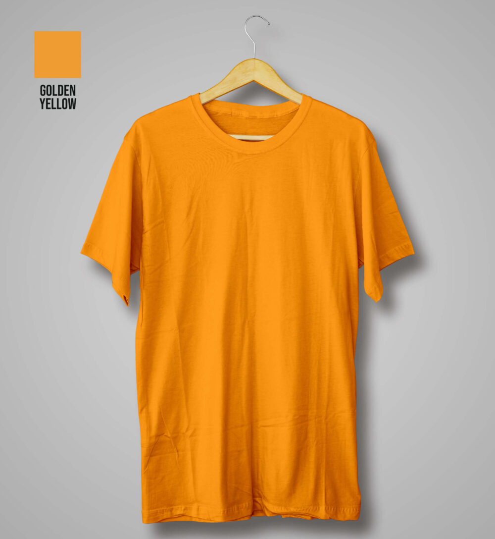 Plain Yellow T-Shirt (Golden Yellow)