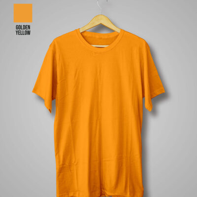 Plain Yellow T-Shirt (Golden Yellow)