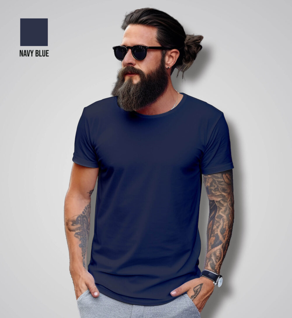 Plain Navy Blue T-Shirt