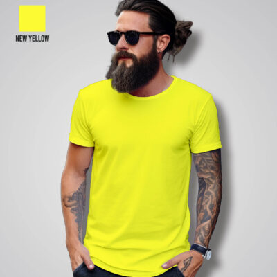 Plain Yellow T-Shirt (New Yellow)