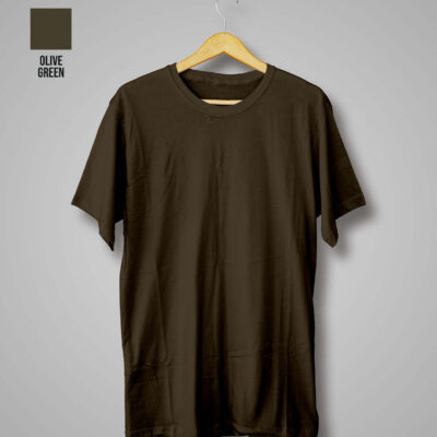 Plain Green T-Shirt (Olive Green)