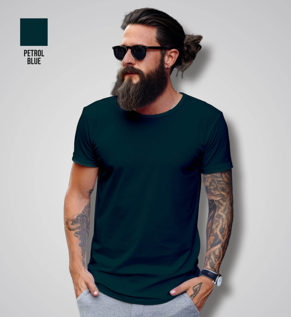 Plain Blue T-Shirt (Petrol Blue)