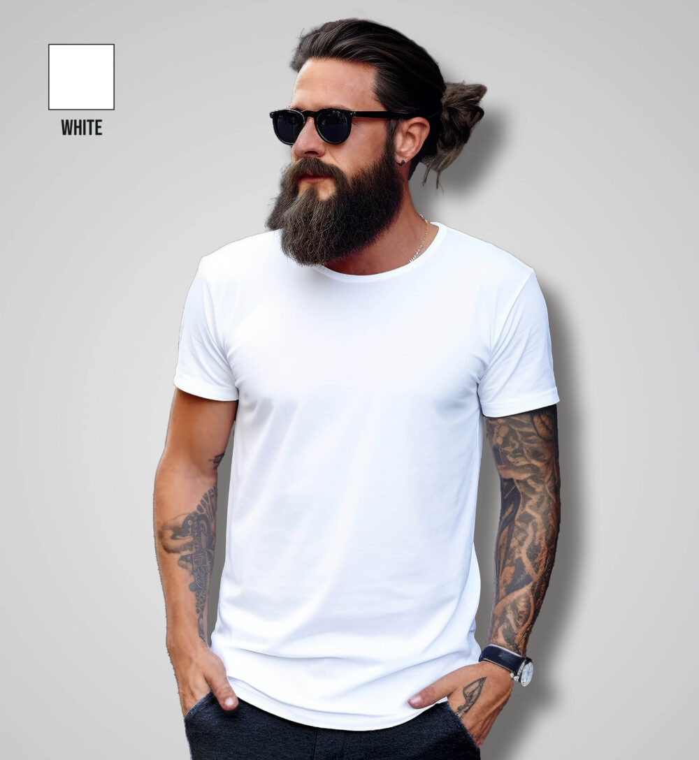Plain White T-Shirt Mens