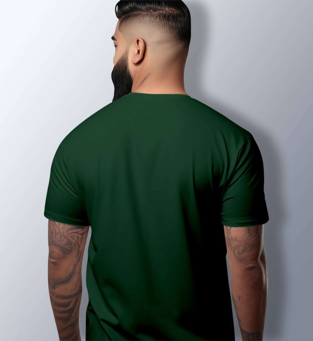 Mahadev Printed T-Shirt (Bottle Green) - Image 2