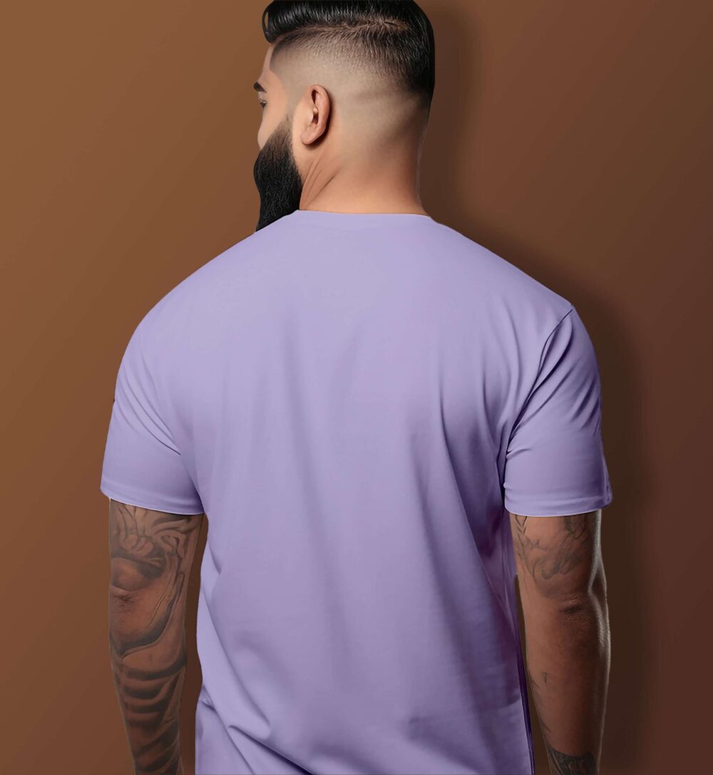 Elephant Printed T-Shirt (Lavender) - Image 2