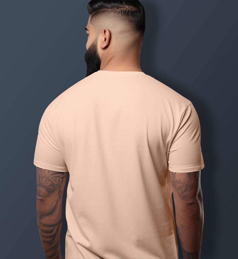 Yoga Printed T-Shirt (Peach) - Image 2