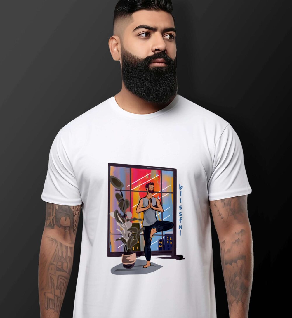 Yoga Printed T-Shirt (White)