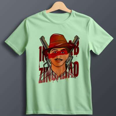 Bhagat Singh Printed T-Shirt (Jade)