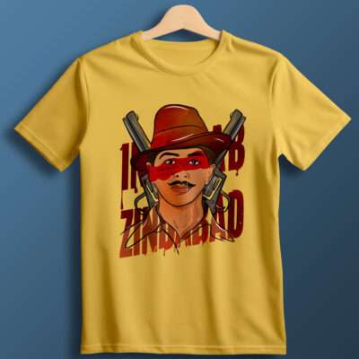 Bhagat Singh Printed T-Shirt (Yellow)