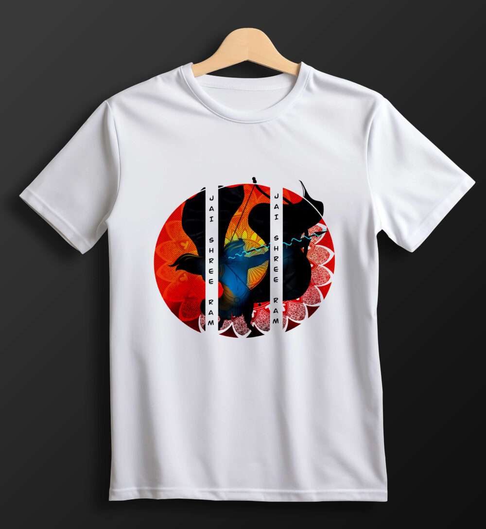 Ram Printed T-Shirt (White) - Image 2