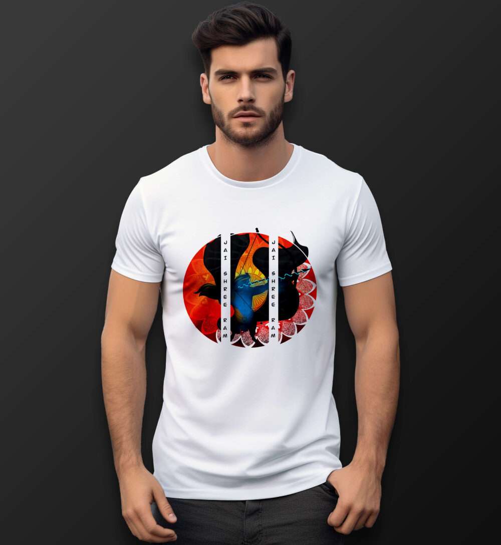 Ram Printed T-Shirt (White)