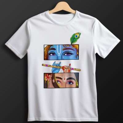 Krishna Printed T-Shirt (White)